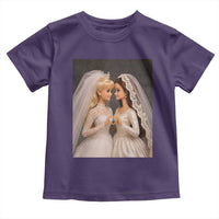 Funny Lesbian Doll Wedding Engagement Toddler T Shirt LGBTQ Pride Gift