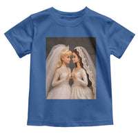 Funny Lesbian Doll Wedding Engagement Toddler T Shirt LGBTQ Pride Gift