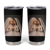 Funny Lesbian Doll Wedding Engagement Tumbler Cup LGBTQ Pride Gift