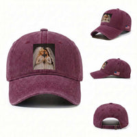 Funny Lesbian Doll Wedding Engagement Washed Cotton Baseball Cap LGBTQ Pride Gift