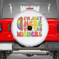 Funny Im Just Here For The Wieners Spare Tire Cover LGBTQ Pride Party Gift