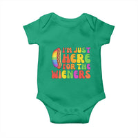 Funny Im Just Here For The Wieners Baby Onesie LGBTQ Pride Party Gift