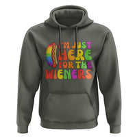 Funny Im Just Here For The Wieners Hoodie LGBTQ Pride Party Gift