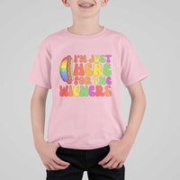 Funny Im Just Here For The Wieners T Shirt For Kid LGBTQ Pride Party Gift