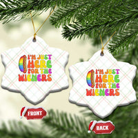 Funny Im Just Here For The Wieners Ceramic Ornament LGBTQ Pride Party Gift
