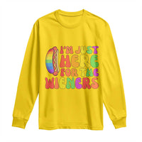 Funny Im Just Here For The Wieners Long Sleeve Shirt LGBTQ Pride Party Gift
