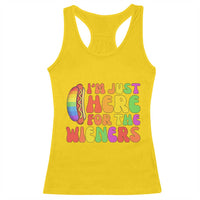 Funny Im Just Here For The Wieners Racerback Tank Top LGBTQ Pride Party Gift