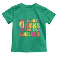 Funny Im Just Here For The Wieners Toddler T Shirt LGBTQ Pride Party Gift