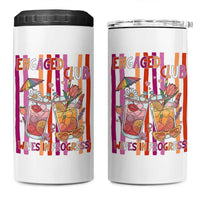 Engaged Club Wives In Progress 4 in 1 Can Cooler Tumbler Lesbian Bachelorette Engagement Gift
