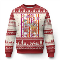 Engaged Club Wives In Progress Ugly Christmas Sweater Lesbian Bachelorette Engagement Gift
