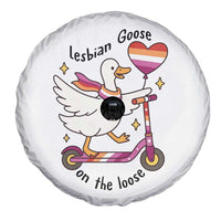 Lesbian Goose On The Loose Spare Tire Cover Funny LGBTQ Animal Pride Gift