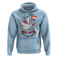 Lesbian Goose On The Loose Hoodie Funny LGBTQ Animal Pride Gift