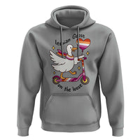 Lesbian Goose On The Loose Hoodie Funny LGBTQ Animal Pride Gift