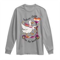 Lesbian Goose On The Loose Long Sleeve Shirt Funny LGBTQ Animal Pride Gift