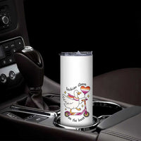 Lesbian Goose On The Loose Skinny Tumbler Funny LGBTQ Animal Pride Gift