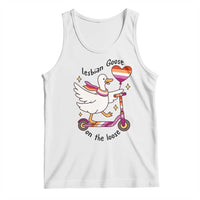 Lesbian Goose On The Loose Tank Top Funny LGBTQ Animal Pride Gift