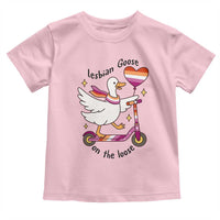 Lesbian Goose On The Loose Toddler T Shirt Funny LGBTQ Animal Pride Gift