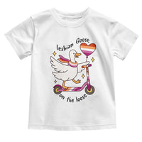 Lesbian Goose On The Loose Toddler T Shirt Funny LGBTQ Animal Pride Gift