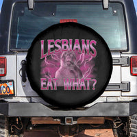 Funny Monkey Meme Lesbians Eat What Spare Tire Cover LGBTQ Pride Gift