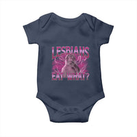 Funny Monkey Meme Lesbians Eat What Baby Onesie LGBTQ Pride Gift