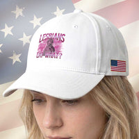 Funny Monkey Meme Lesbians Eat What Baseball Cap LGBTQ Pride Gift