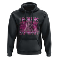 Funny Monkey Meme Lesbians Eat What Hoodie LGBTQ Pride Gift
