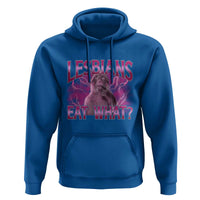 Funny Monkey Meme Lesbians Eat What Hoodie LGBTQ Pride Gift