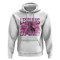 Funny Monkey Meme Lesbians Eat What Hoodie LGBTQ Pride Gift