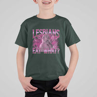Funny Monkey Meme Lesbians Eat What T Shirt For Kid LGBTQ Pride Gift