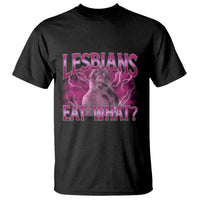 Funny Monkey Meme Lesbians Eat What T Shirt LGBTQ Pride Gift