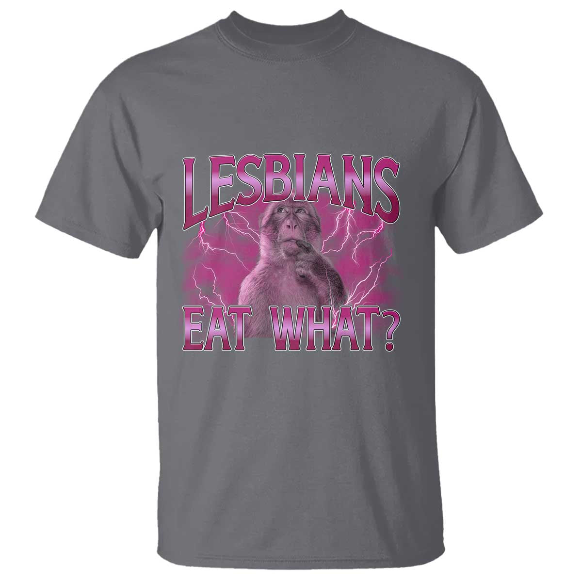Funny Monkey Meme Lesbians Eat What T Shirt LGBTQ Pride Gift