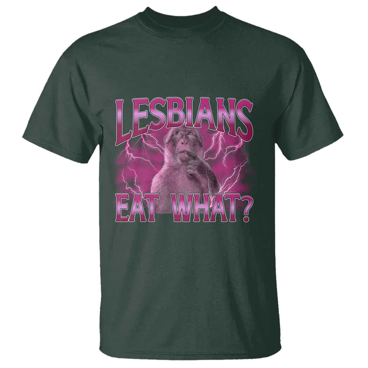 Funny Monkey Meme Lesbians Eat What T Shirt LGBTQ Pride Gift