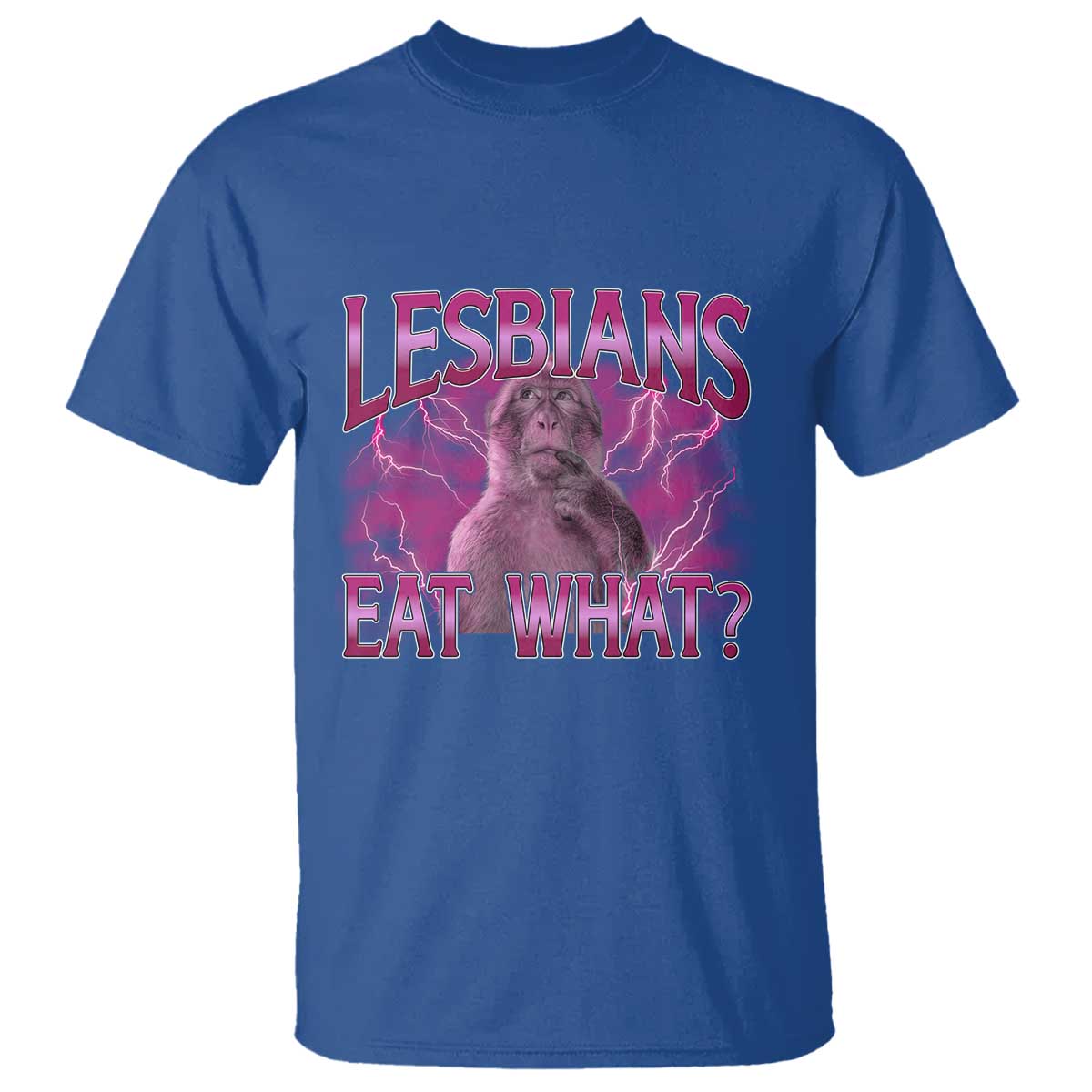Funny Monkey Meme Lesbians Eat What T Shirt LGBTQ Pride Gift