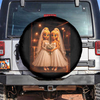 Funny Lesbian Pride Tung Tung Sahur Engagement Gift Spare Tire Cover