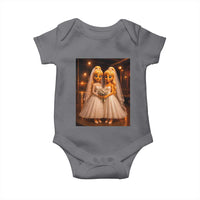 Funny Lesbian Pride Tung Tung Sahur Engagement Gift Baby Onesie
