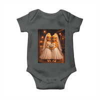 Funny Lesbian Pride Tung Tung Sahur Engagement Gift Baby Onesie