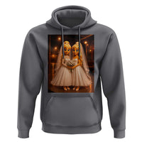 Funny Lesbian Pride Tung Tung Sahur Engagement Gift Hoodie