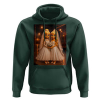 Funny Lesbian Pride Tung Tung Sahur Engagement Gift Hoodie