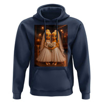 Funny Lesbian Pride Tung Tung Sahur Engagement Gift Hoodie