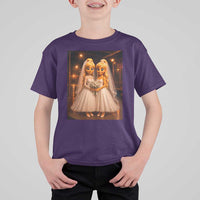 Funny Lesbian Pride Tung Tung Sahur Engagement Gift T Shirt For Kid