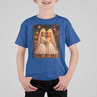 Funny Lesbian Pride Tung Tung Sahur Engagement Gift T Shirt For Kid