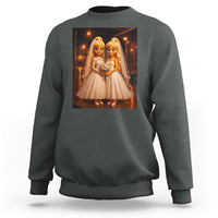 Funny Lesbian Pride Tung Tung Sahur Engagement Gift Sweatshirt