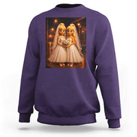 Funny Lesbian Pride Tung Tung Sahur Engagement Gift Sweatshirt