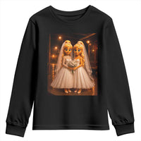 Funny Lesbian Pride Tung Tung Sahur Engagement Gift Youth Sweatshirt