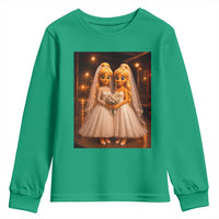 Funny Lesbian Pride Tung Tung Sahur Engagement Gift Youth Sweatshirt