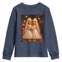 Funny Lesbian Pride Tung Tung Sahur Engagement Gift Youth Sweatshirt