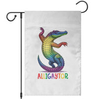 Alligaytor LGBTQ Pride Graphic Garden Flag Queer Reptile Lovers