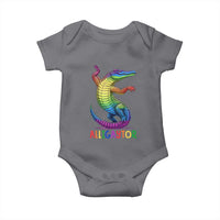 Alligaytor LGBTQ Pride Graphic Baby Onesie Queer Reptile Lovers