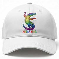 Alligaytor LGBTQ Pride Graphic Baseball Cap Queer Reptile Lovers