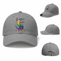 Alligaytor LGBTQ Pride Graphic Baseball Cap Queer Reptile Lovers